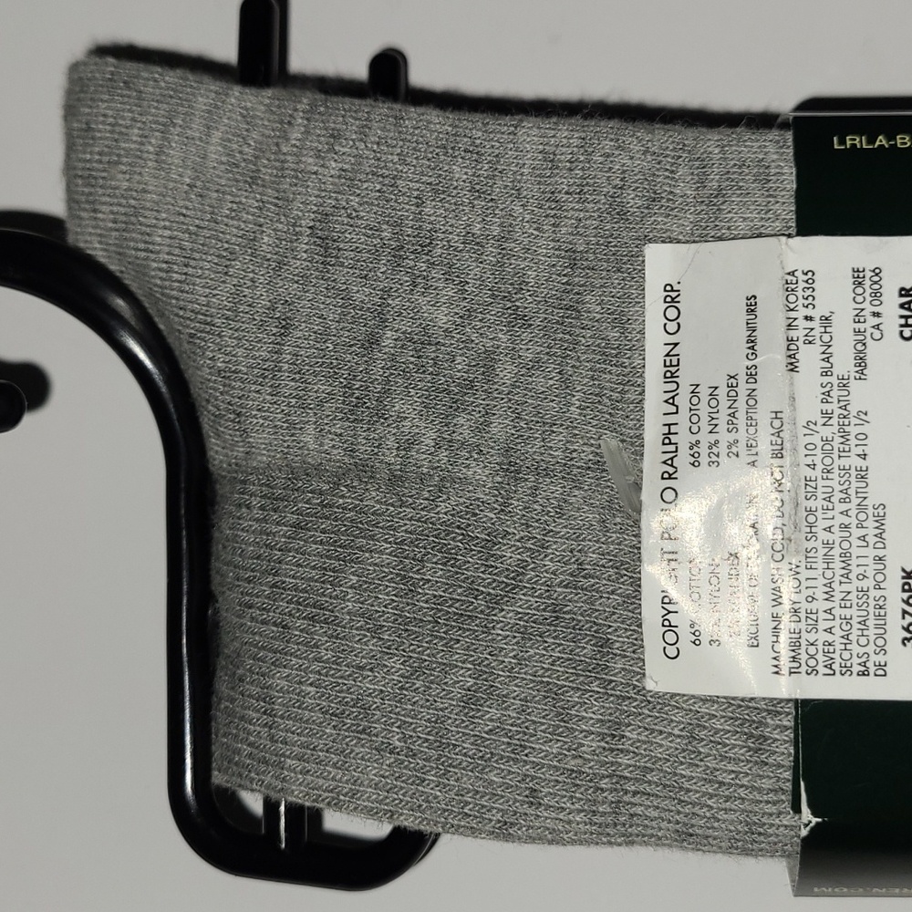 Lauren by Ralph Lauren Women's Knee Socks - NWT - 2 pr  (charcoal. & Heather gry - Picture 2 of 2